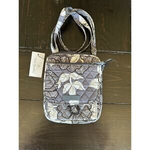 Vera Bradley Mini Hipster - RFID - Moon Shadow Meadow - Grey and White - NWT